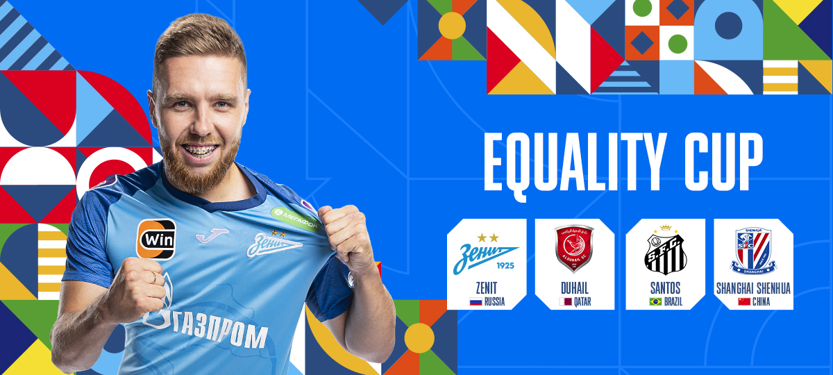 Equality Cup: Zenit trifft auf Santos, Shanghai Shenhua and Al-Duhail